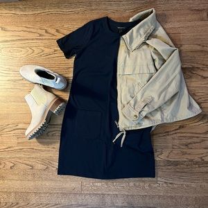 NWT Banana Republic Factory Petite T-Shirt Dress / Petite XS / Navy